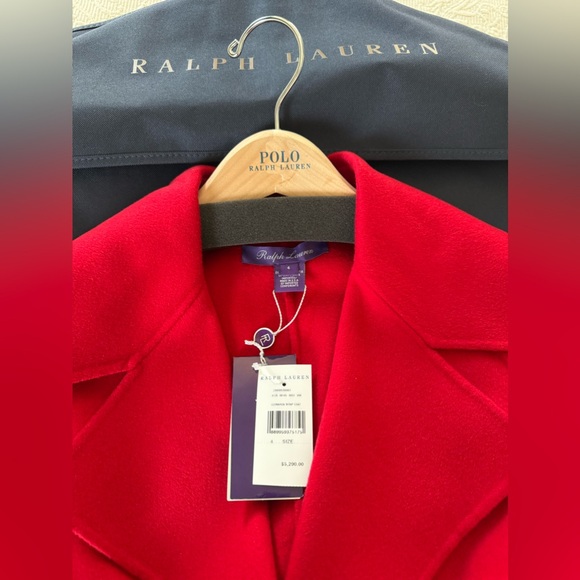 NWT Ralph Lauren Collection Purple Label Leonarda 100% Cashmere Wrap Coat, Sz 4 - Picture 8 of 9